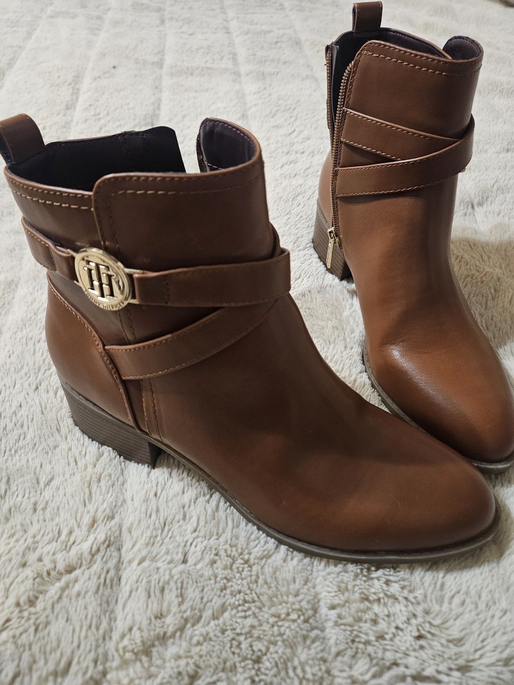 Tommy Hilfiger Women's Brown Ankle Boots